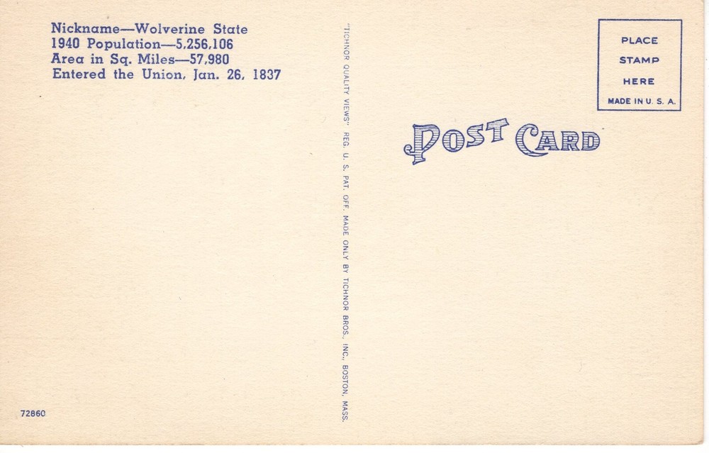 GREETINGS FROM MICHIGAN - PC5065