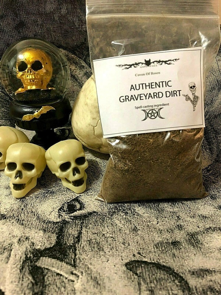 6oz FRESH Authentic Old Cemetery Graveyard Dirt~ Witchcraft, Voodoo ,Casting
