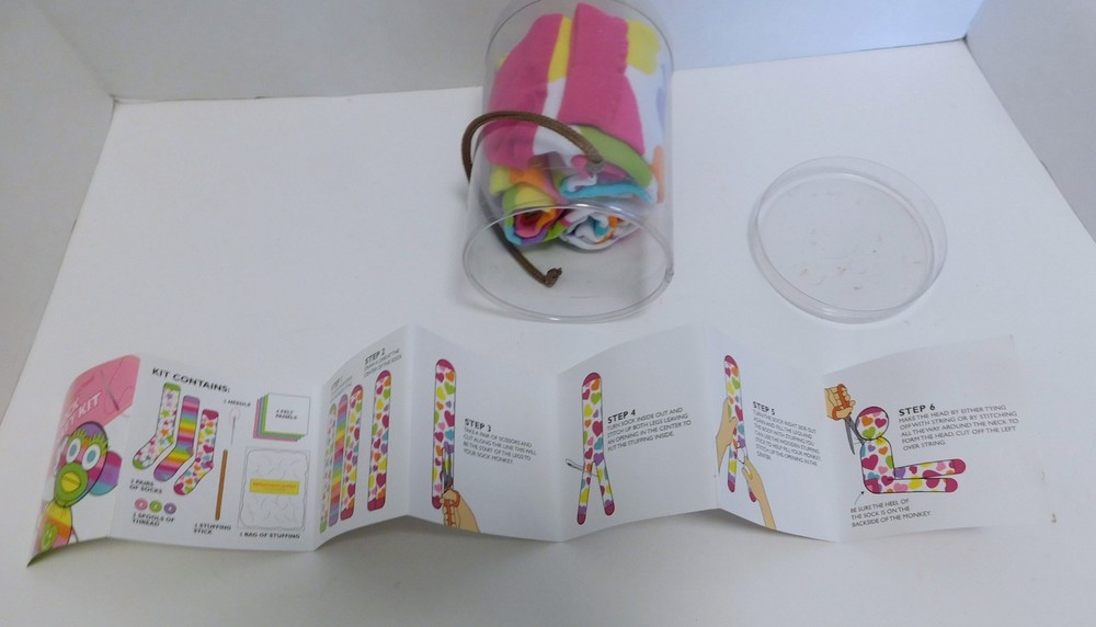 Little Miss Matched DYI Sock Monkey Kit