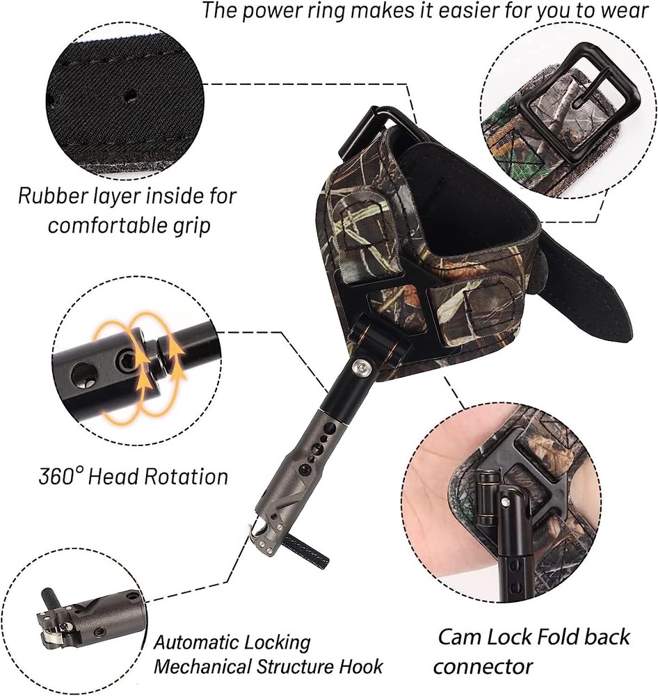adjustable Archery Release Bow Wriststrap for Compound Bow Hunting Shooting
