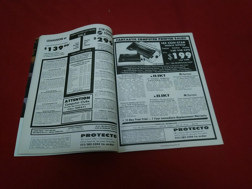 Vtg Commodore Microcomputers Magazine Augest 1985