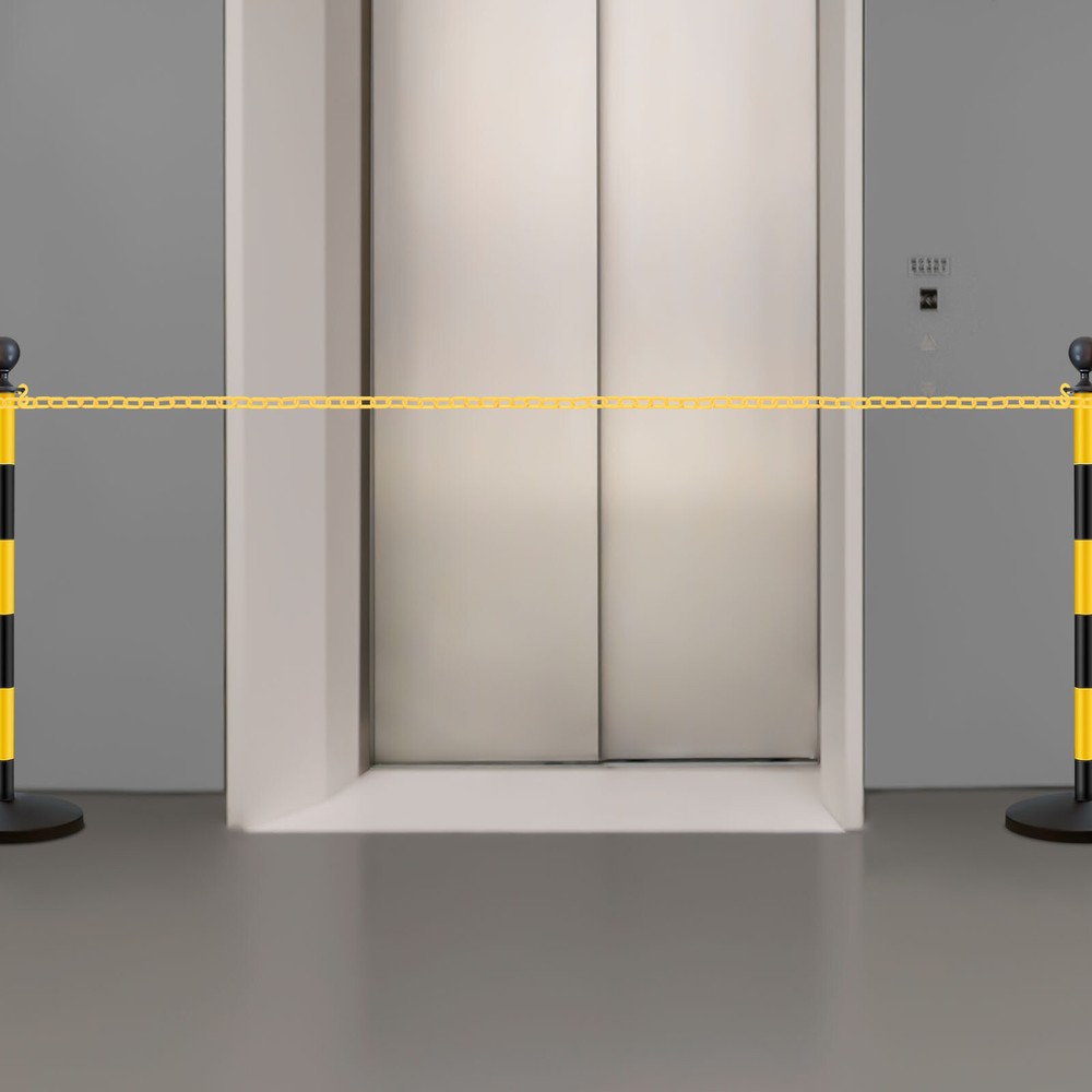 200ft Yellow Plastic Barrier Chain for Effective Crowd Control Management