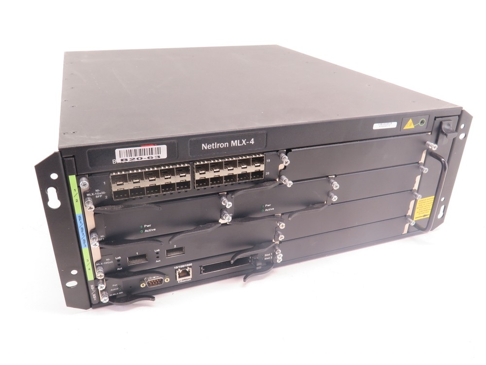 Brocade Foundry NetIron NI-MLX-4-AC Router