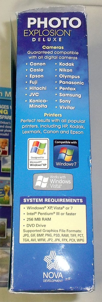 Photo Explosion Deluxe Version 4, Windows Photo Editing (Nova Development)