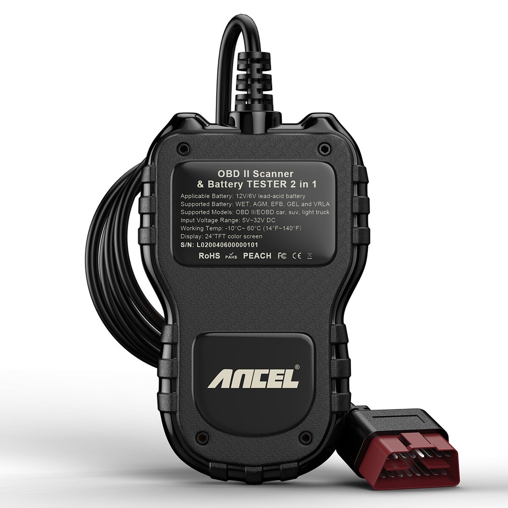 ANCEL AS200 PRO Car OBD2 Scanner Diagnostic Code Reader 12V Battery Tester Load