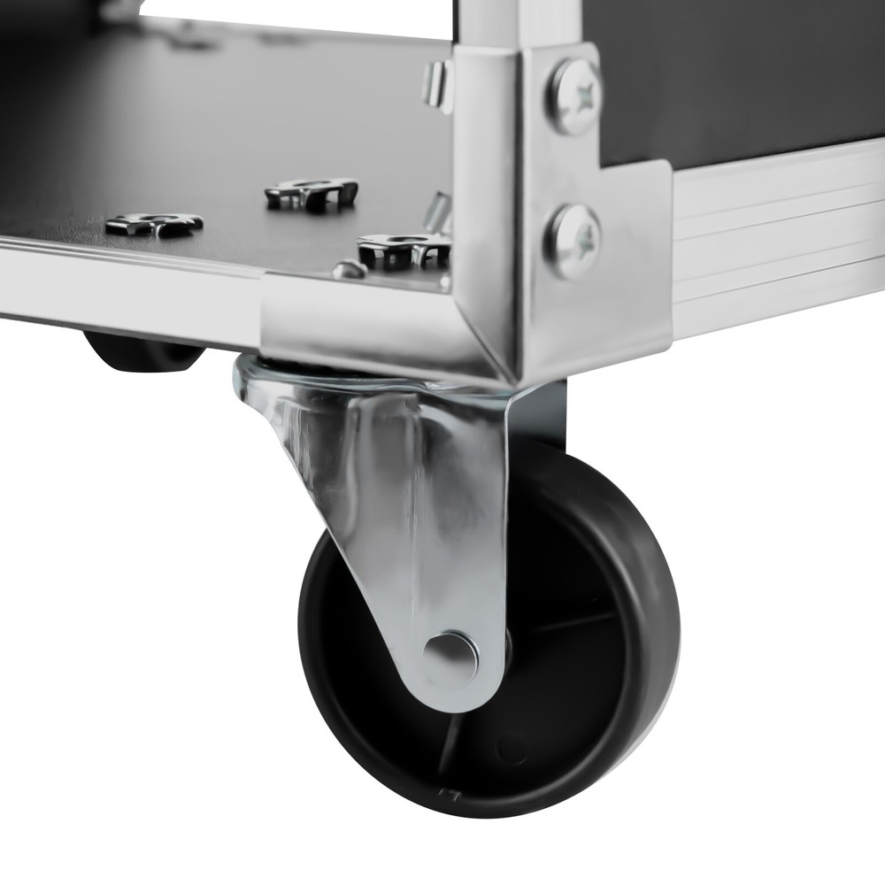 16U 19" Mobile Open Frame Rack Computer Audio Equipment Server Data Storage Rack