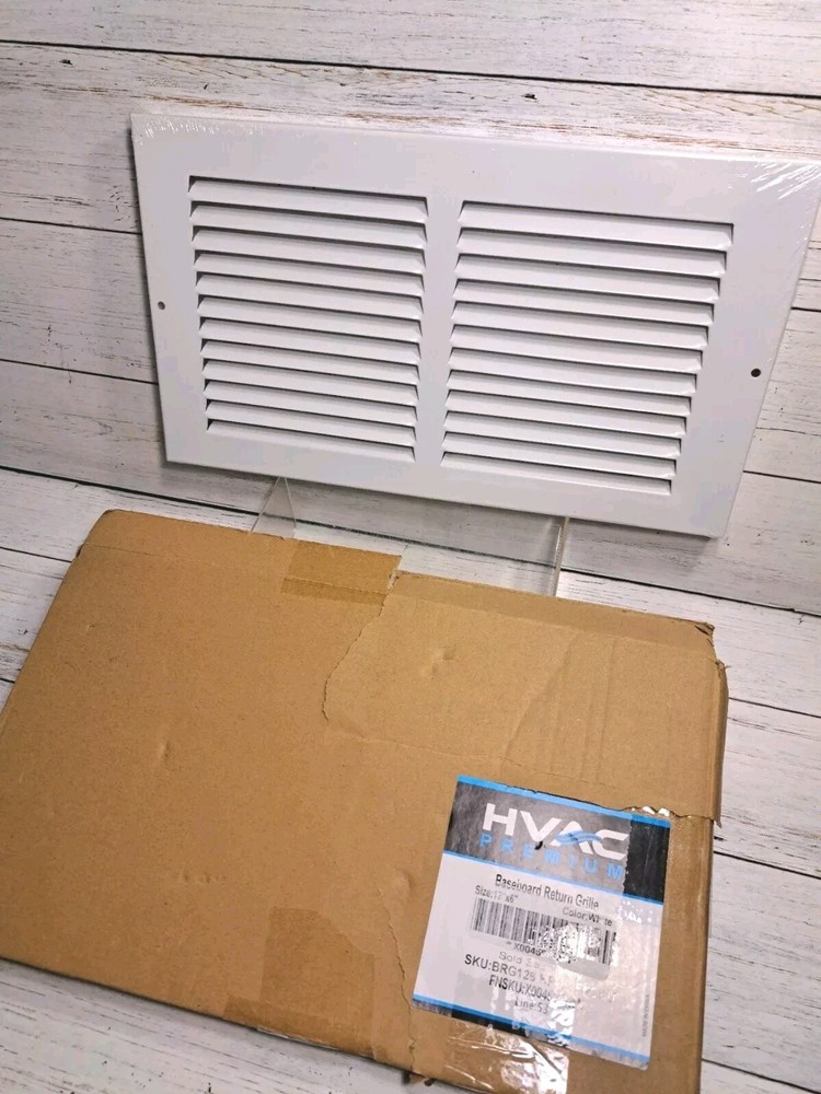 hvac premium baseboard return grille 12×6"