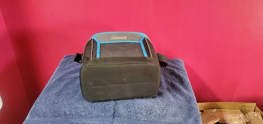 Coleman soft cooler (blue and black)