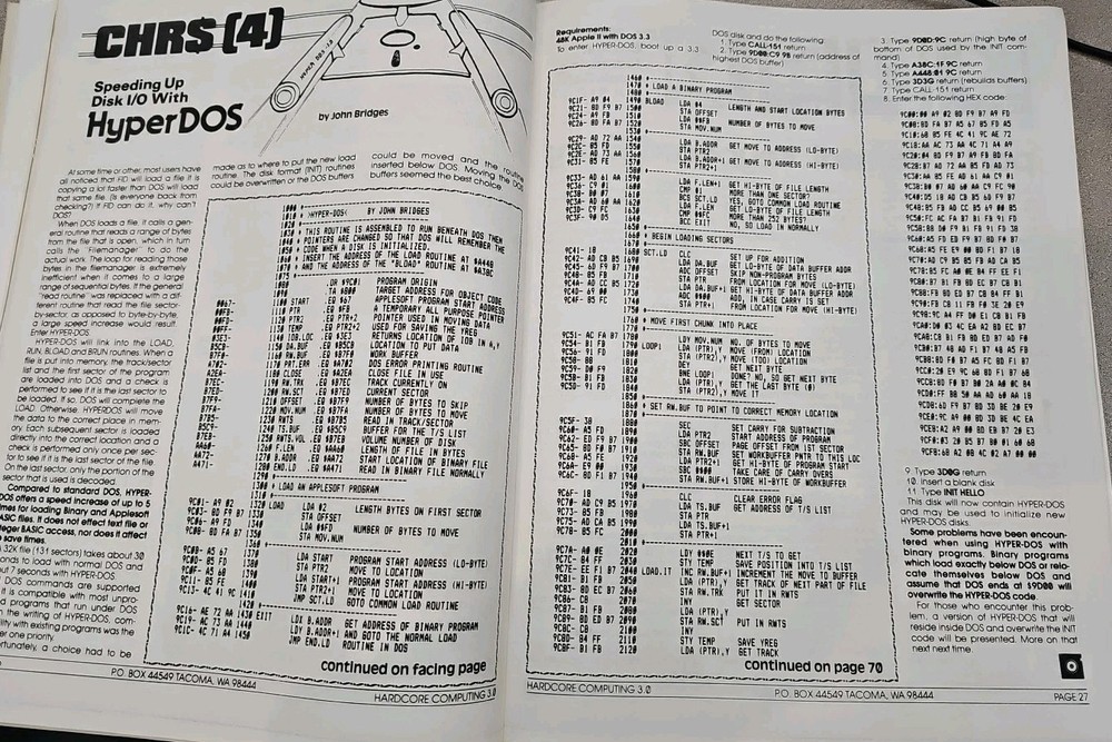 Hardcore Computing Magazine 1982 Apple Computer