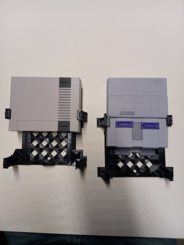 Custom 3D Printed Bracket for the Nintendo   SNES Mini