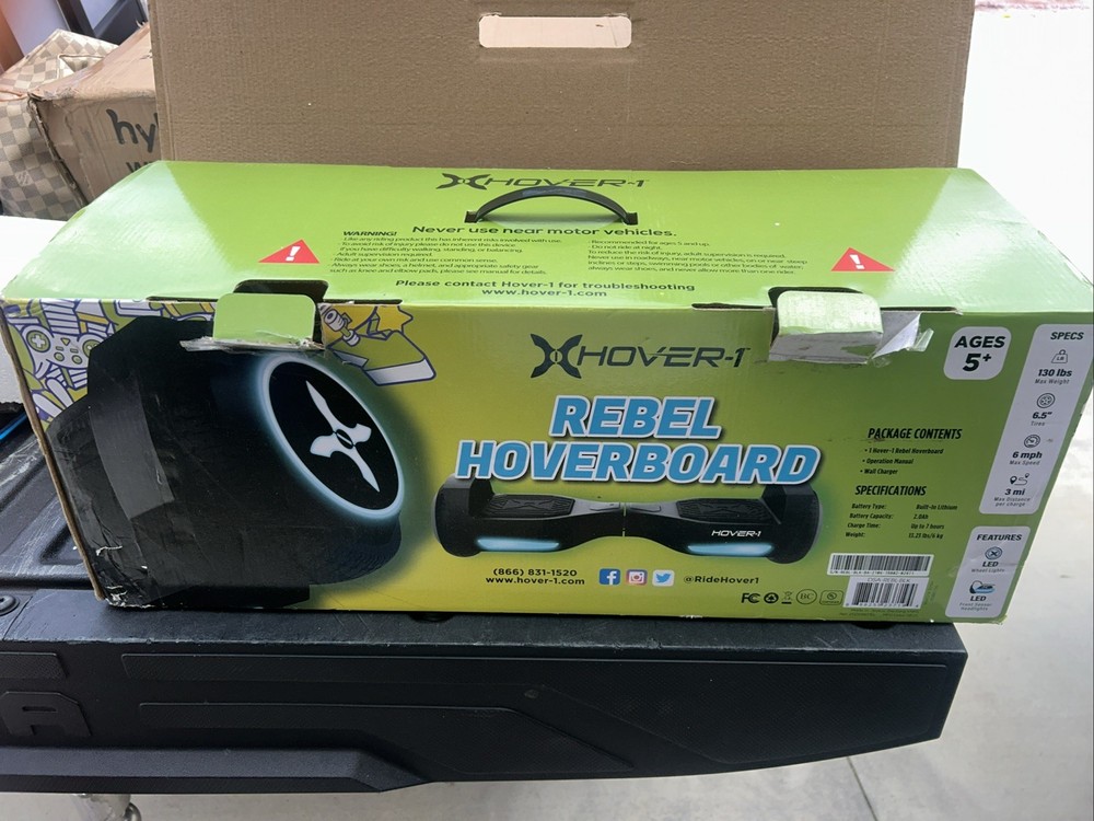 Hover-1 Rebel Hoverboard with LED Lights  And Charger Cable