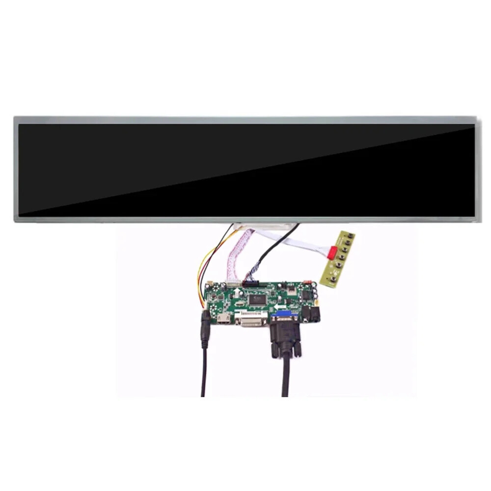 24 inch Bar LCD Screen DV240FBM-NB0 1920*360 +HDMI VGA AV Controller Board