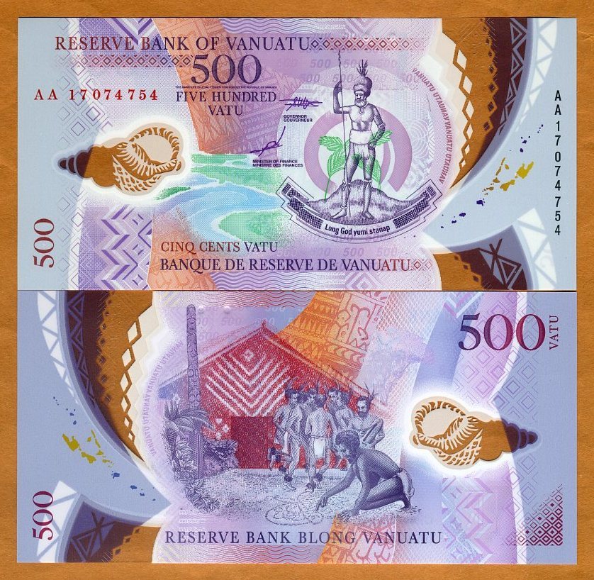Vanuatu, 500 vatu, 2017, P-18, POLYMER, UNC
