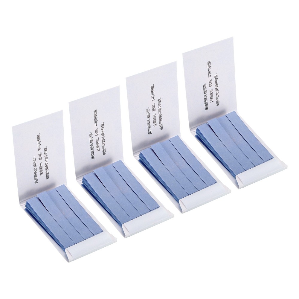 PH test strips, 4pcs 80 indicator maps sunflower tester, blue