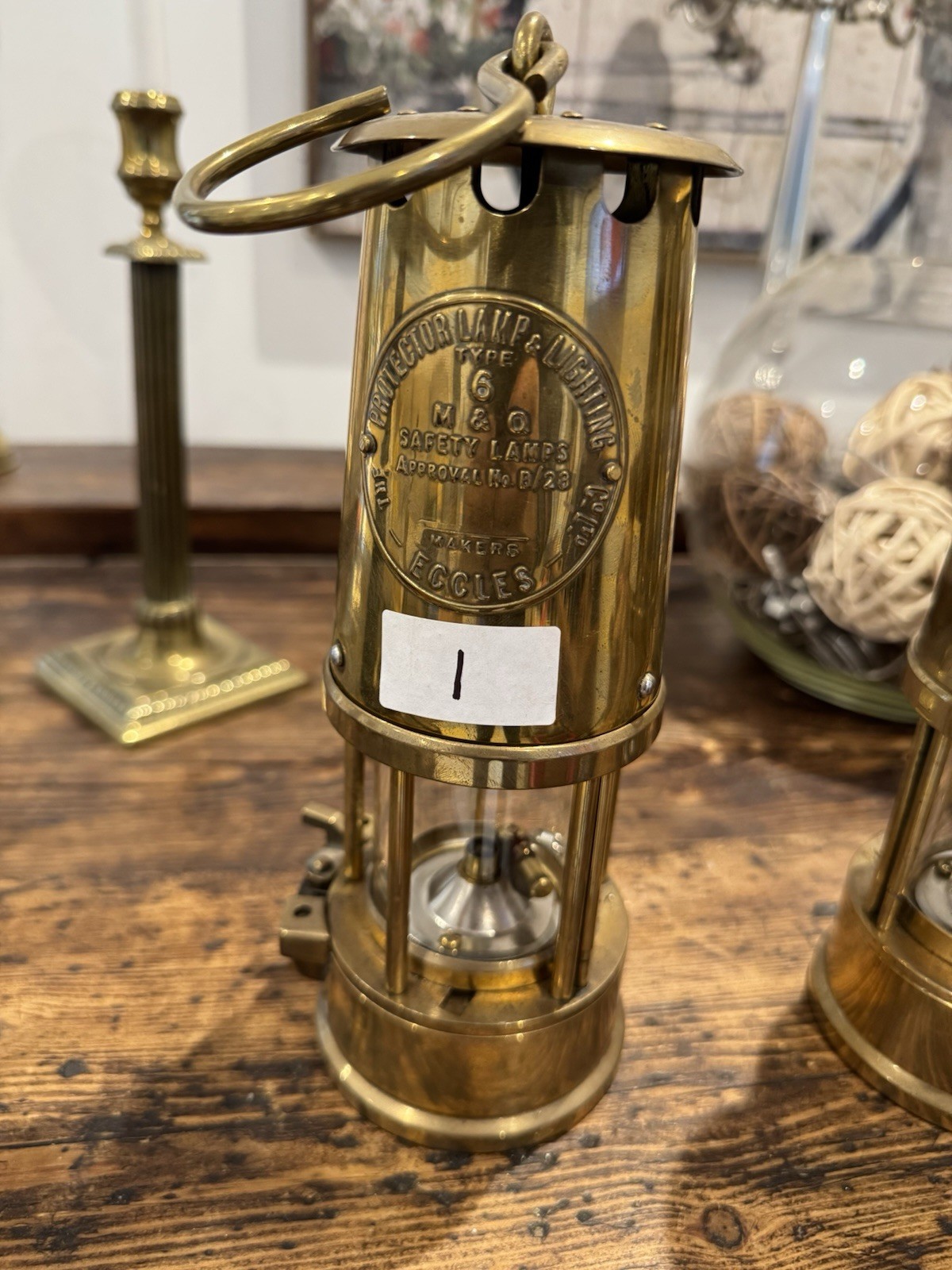 3 X Almost Identical Eccles Safety Lamps by The Protector Lamp Lighting Type 6