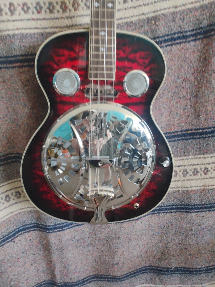 Temu Dobro Converted To Octave Mandolin  8 String. G-D- A-E With  PU