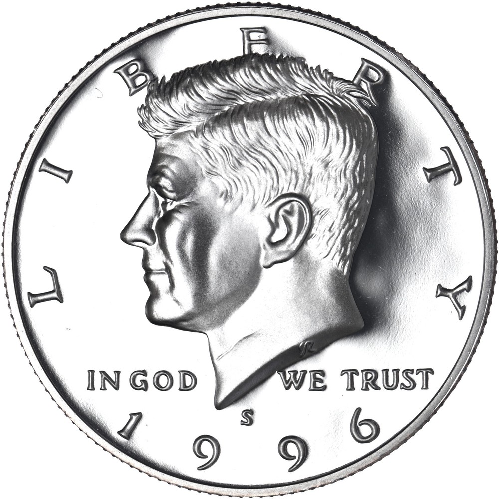 1996 S Kennedy Half Dollar Gem DCam Proof CN-Clad