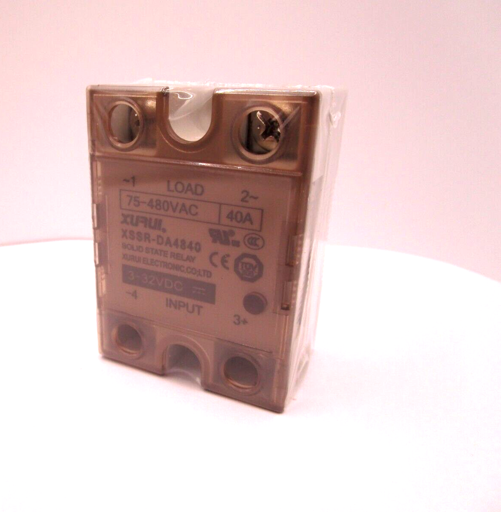XSSR-DA4840 Solid State Relay 40A Load 75-480 VAC / Control 3-32 VDC