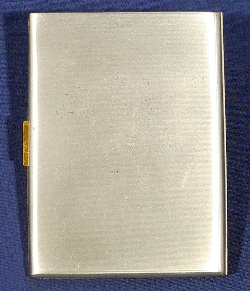 Vtg WWII 1945 Army Cigarette Case Map of Germany Sweetheart Officer's Occupation