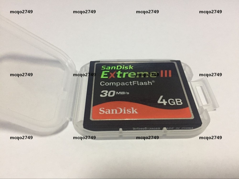 SanDisk Extreme III 4GB CompactFlash 30MB/s CF memory card SDCFX