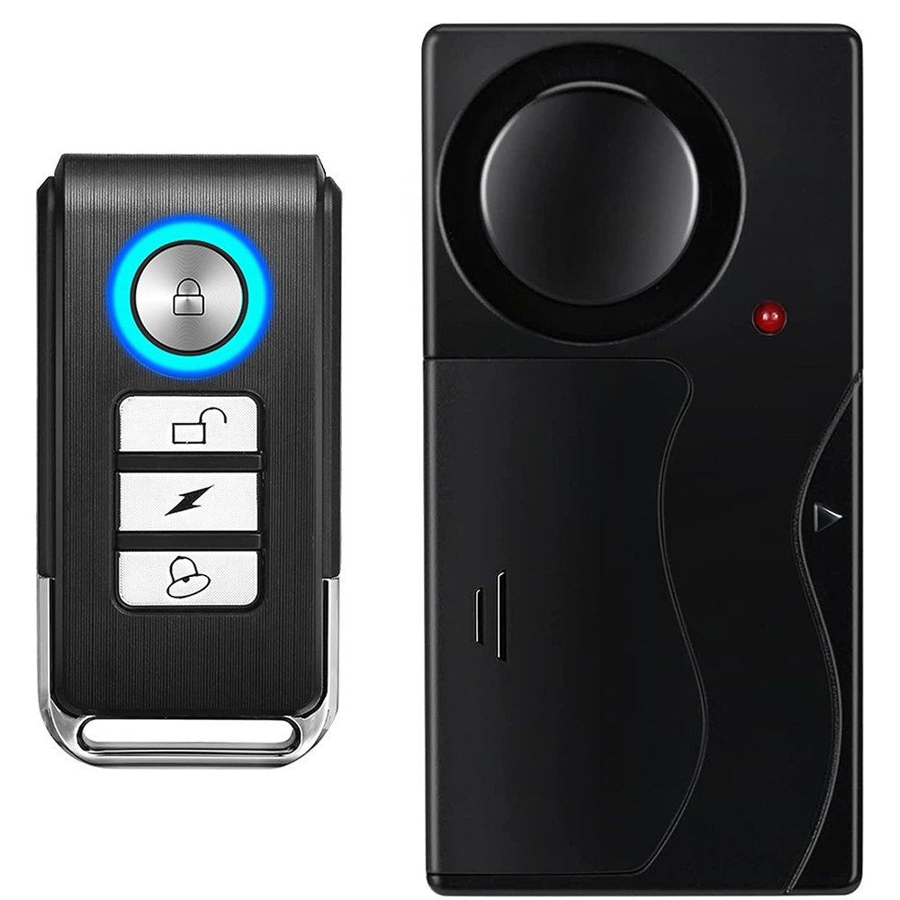 Wireless Bike Alarm with Remote 150dB Anti-Theft Vibration Motorcycle Waterproof