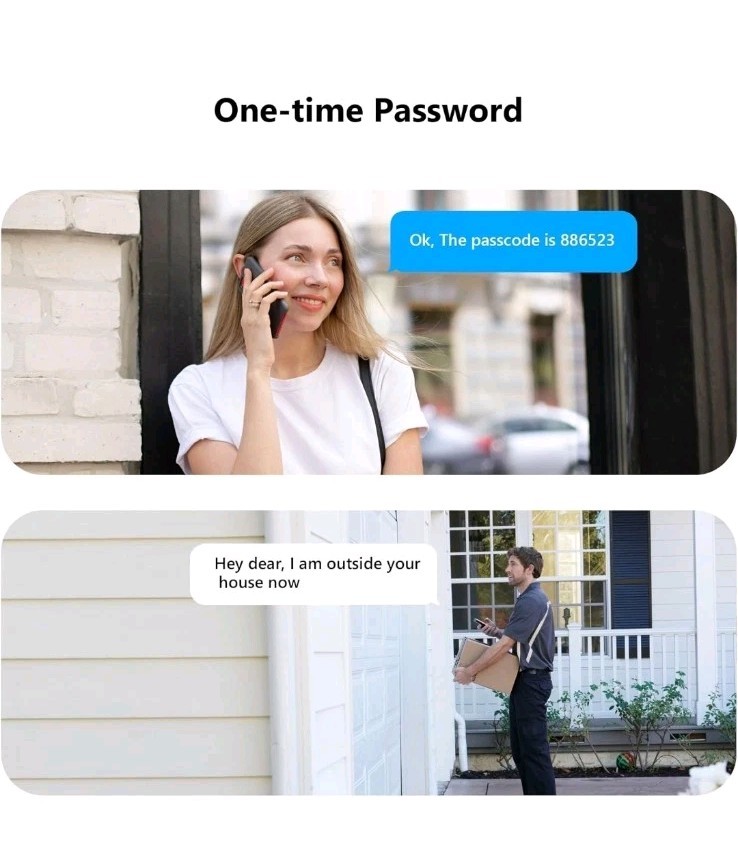 Physen Fingerprint Door Lock Keyless Entry Electronic Keypad Black