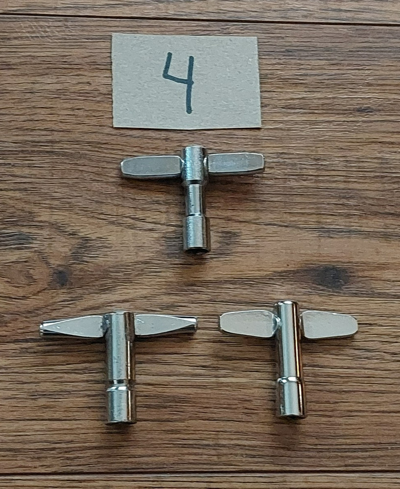 Unbranded Chrome Drum Tuning Key Wrench 3 Pack - Multiple Available (608)