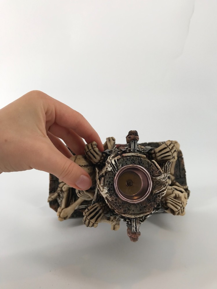 Chained Skeletons Taper Candle Holder