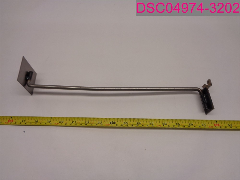 QTY=4; REEF 15" Long Gridwall Hook Hanger, Silver,