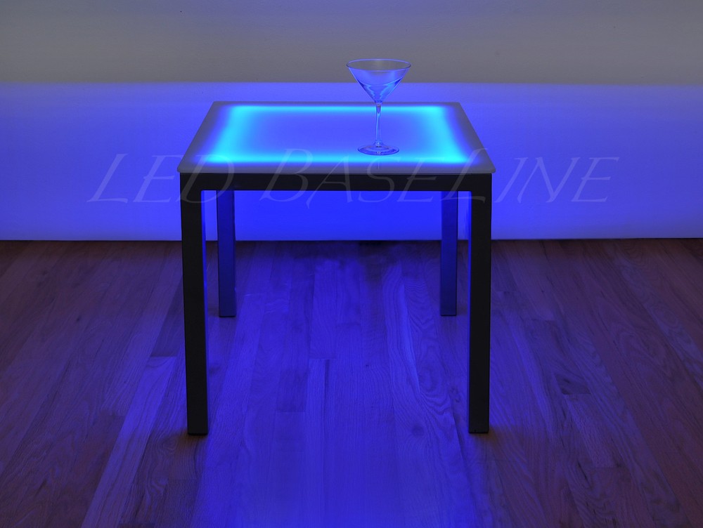 22" LED SIDE TABLE Lighted COLOR CHANGING MODERN