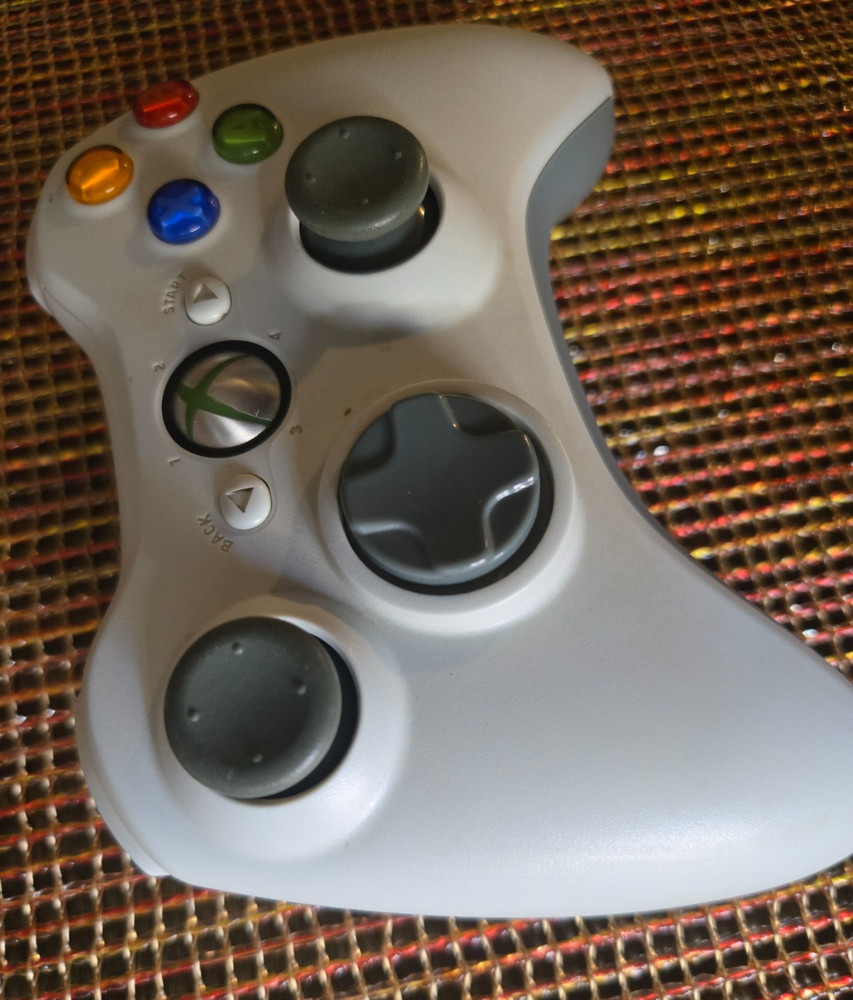 Official Genuine Microsoft Xbox 360 Wireless Controller White ~ TESTED