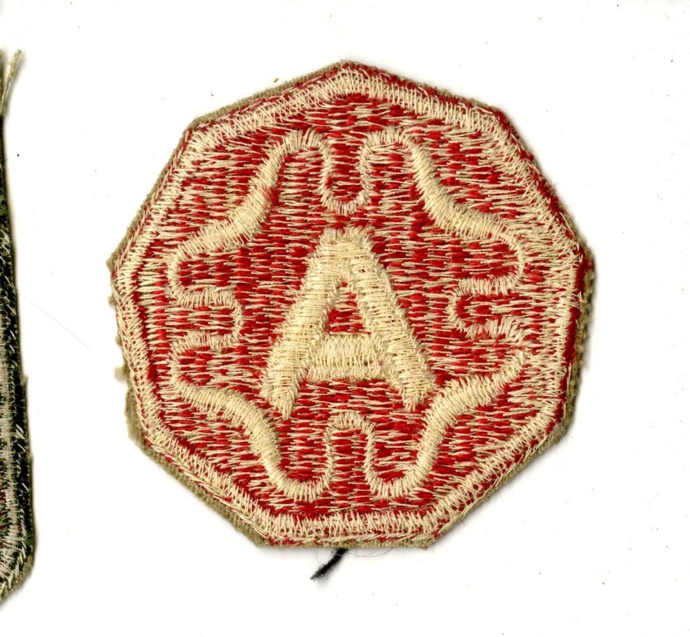 Ninth Army White Back Patch Europe Bulge Germany