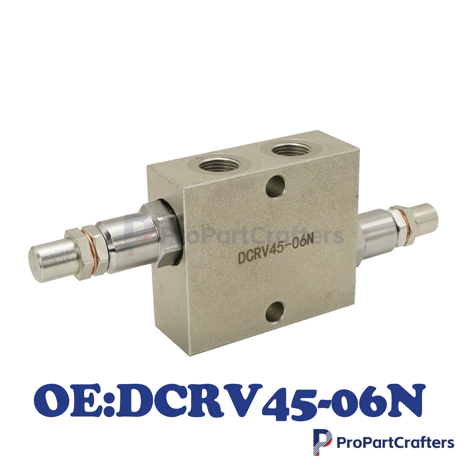 NEW Dual Crossover Hydraulic Relief Cushion Valve 12 GPM Max Flow 3/8” NPT Ports