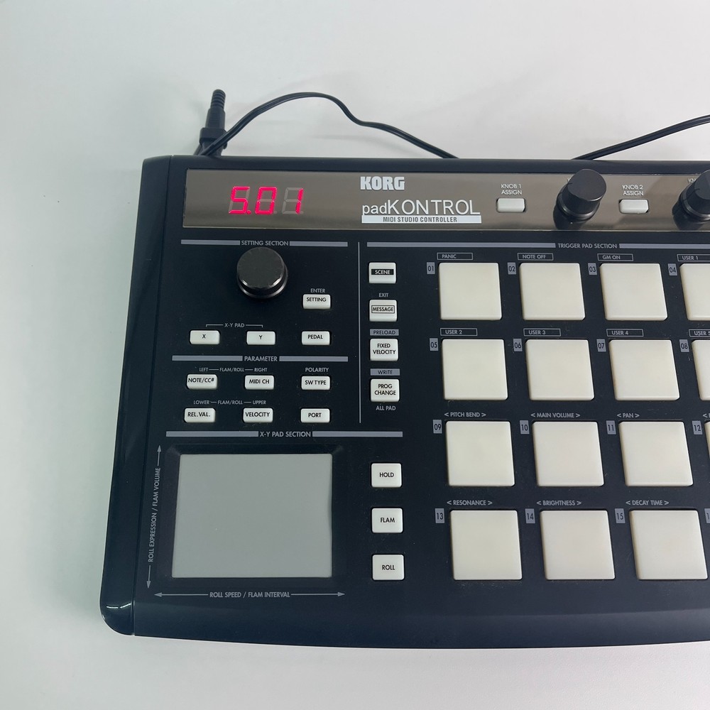 KORG KPC-1 padKONTROL Black MIDI Studio Controller Drum Pad - Tested & Working