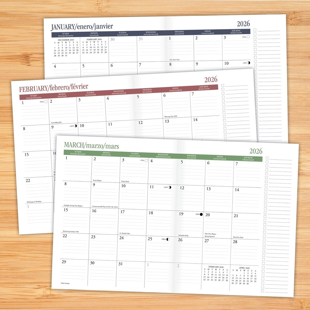 Problems 2026 7.5" x 9.5" Booklet Monthly Planner