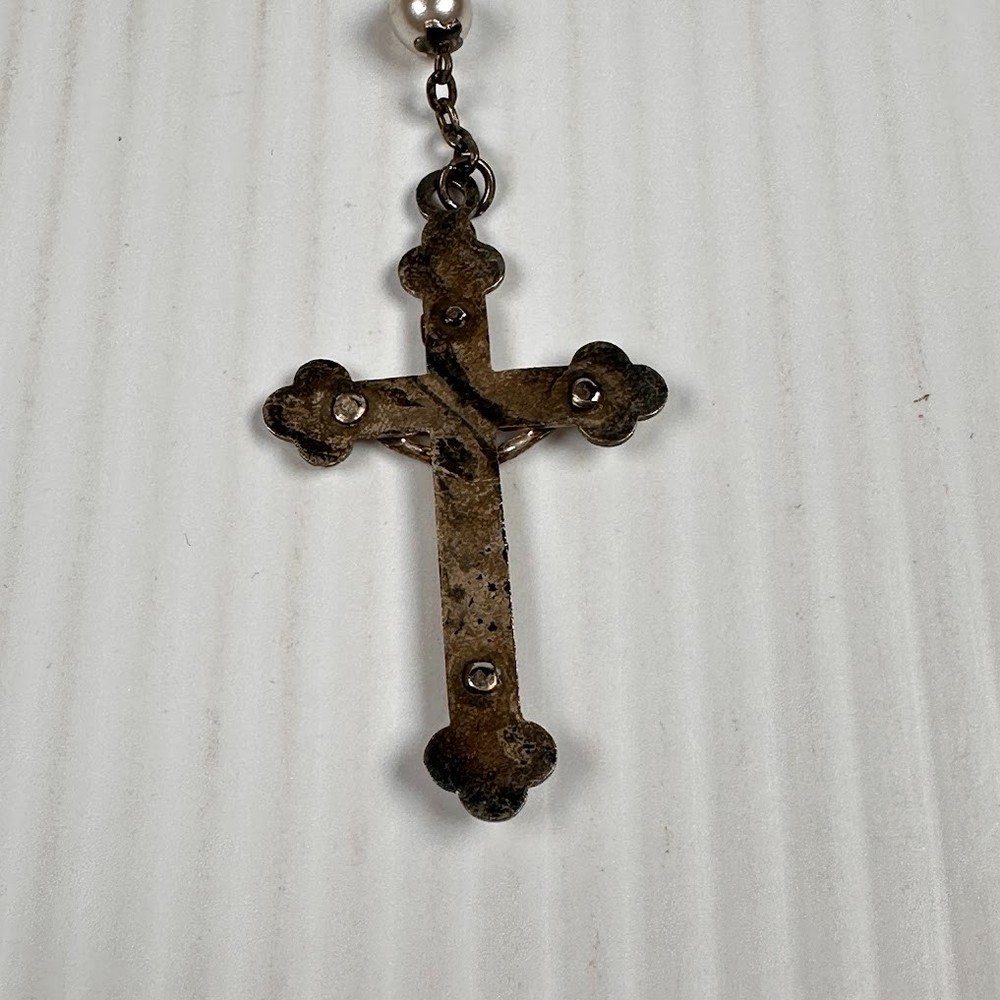 Vintage First Communion Prayer Book and Rosary