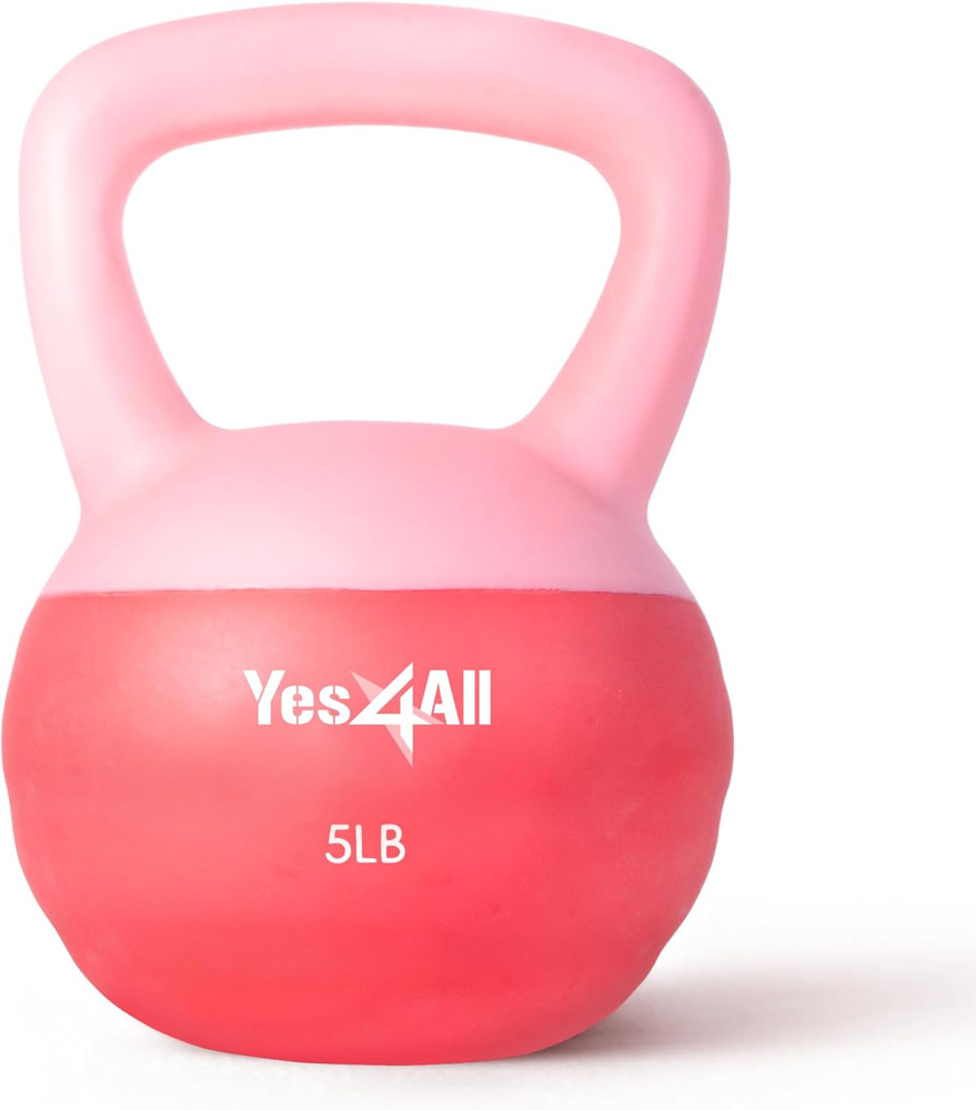 Soft Kettlebell, PVC Kettlebells Exercise Weights & Color-Coded Strength Trainin