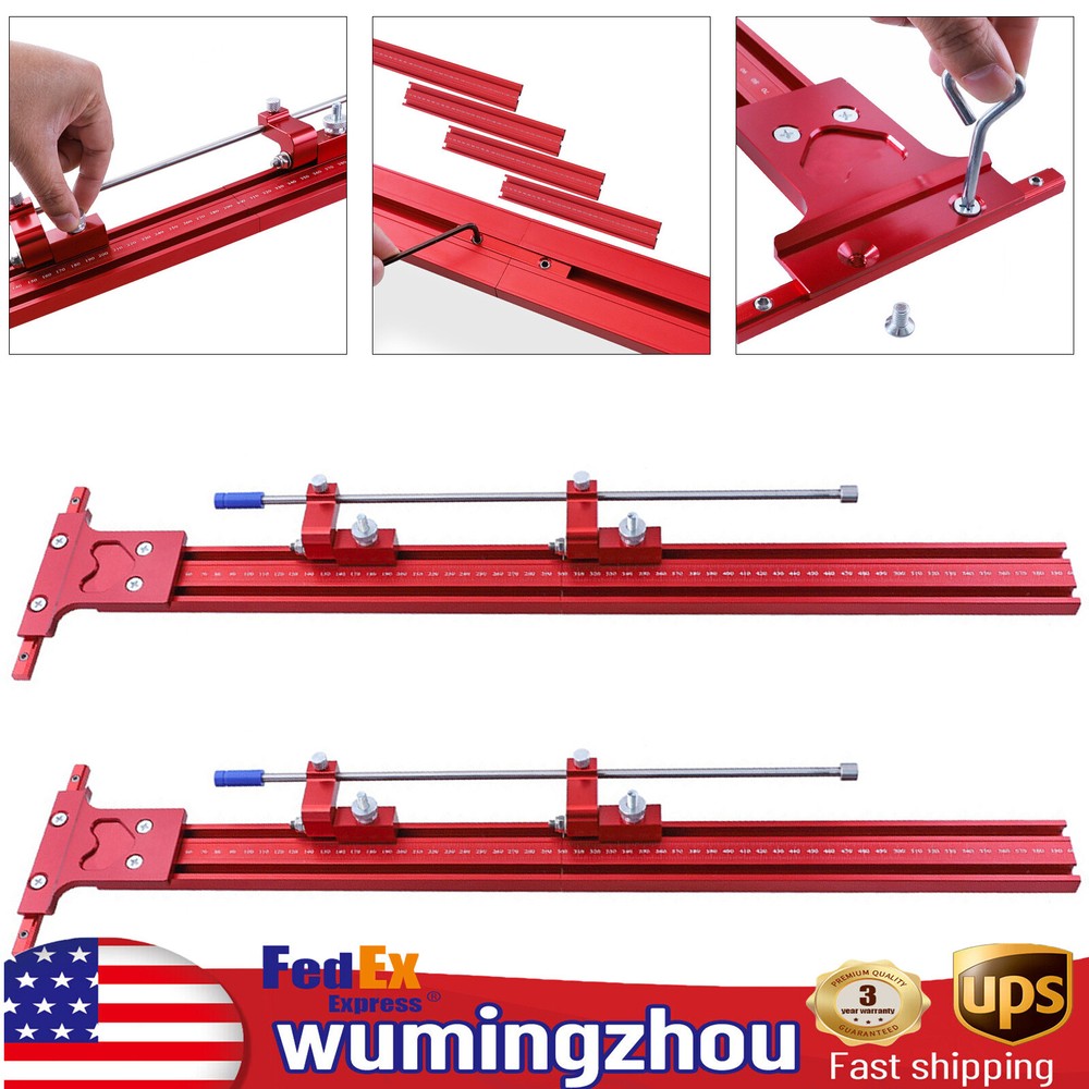 Parallel Rail Guide System Track Saw Woodworking Guide Carpentry Tool Set 120cm