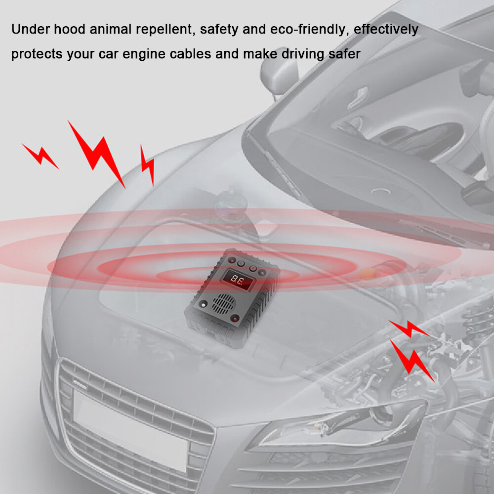 2Pcs Ultrasonic Mouse Repeller Rat Rodent Car Wire Engine Pest Deterrent Control