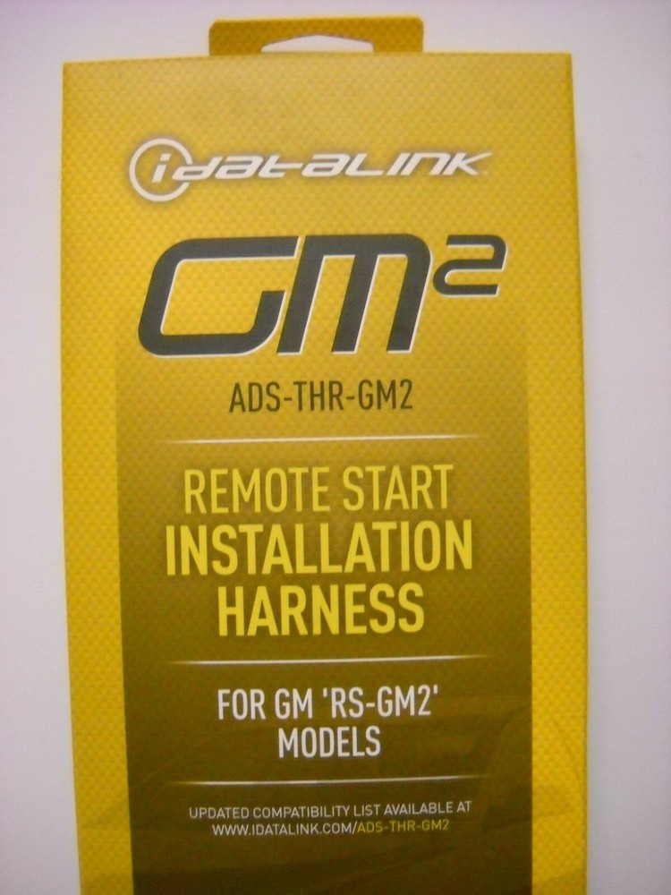 idatalink ADS-THR-GM2 Remote Start Installation T-Harness For Select Models