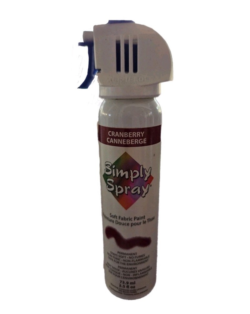 Simply Spray CRANBERRY Soft Fabric Paint