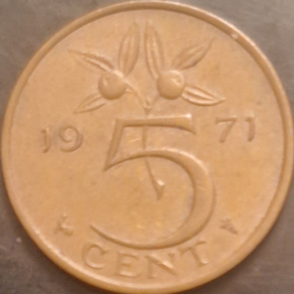 Netherlands 5 Cents 1971 XF