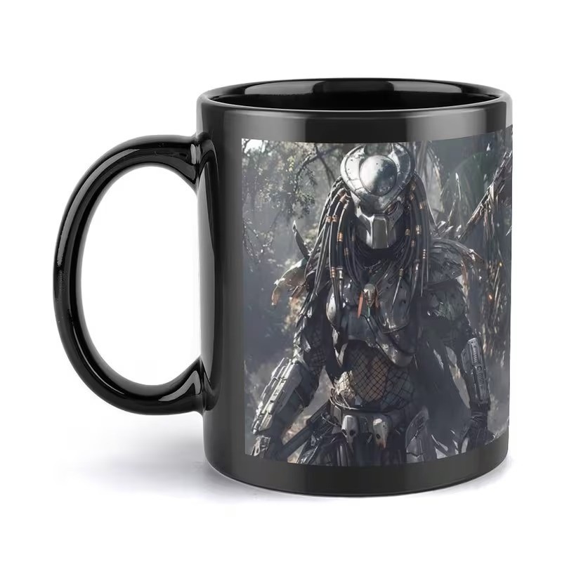 i Predator Alien Warrior Coffee Mug 11oz Ceramic Sci-Fi Horror Lover Gift Cup