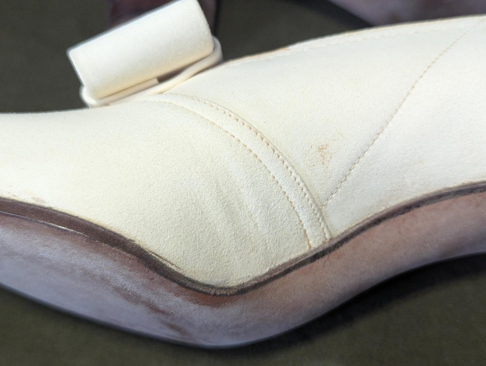 WWII Women's White US Marine Corps Bow Pump Shoes in Box Uniform USMC WAVES 7