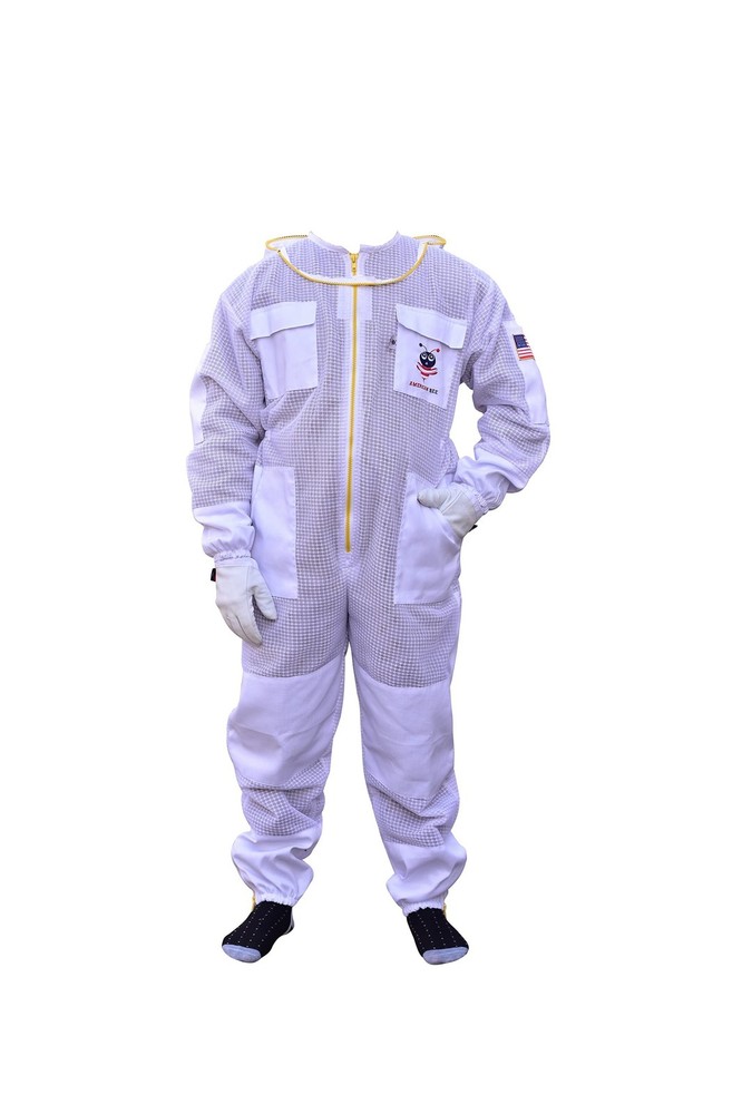 Professional 3 Layer Beekeeping Suit, Ultra Ventilated Bee suit, Bee Keeper S...