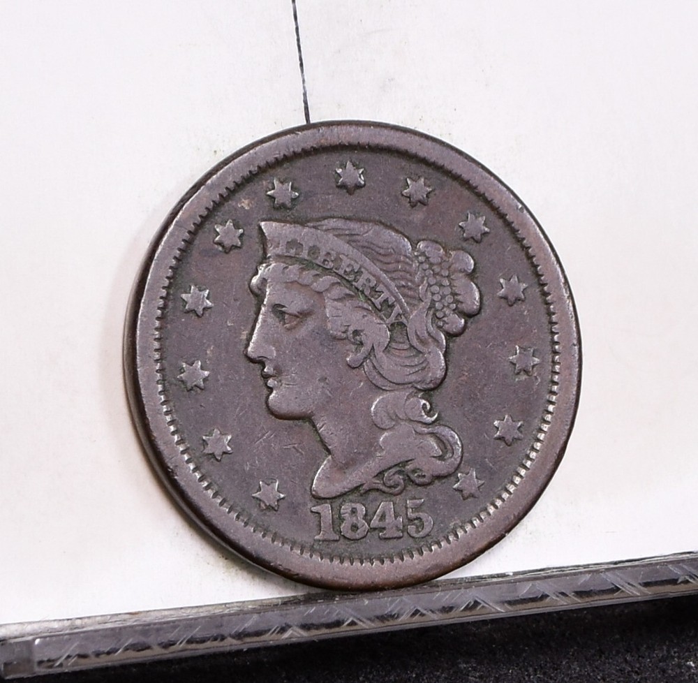 1845 Large Cent - Fine (#57808-L)