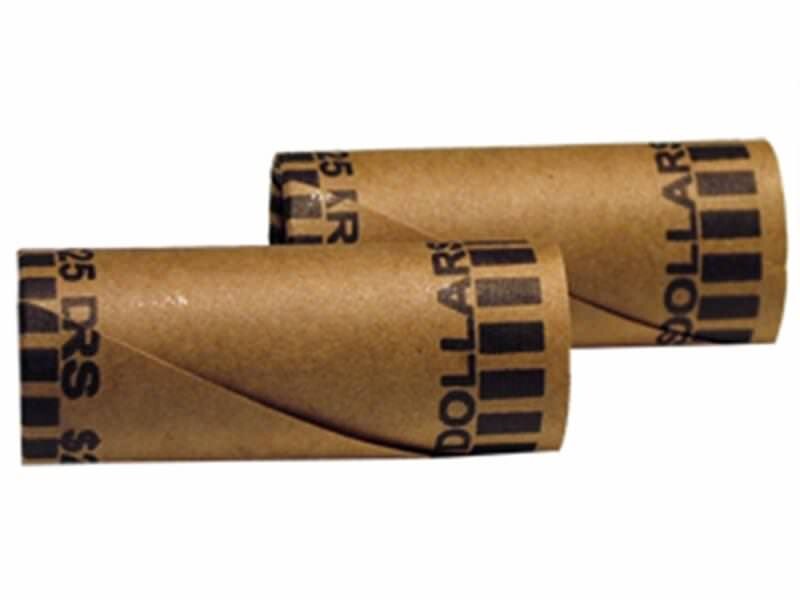 Small Dollar Crimped End (Gunshell) Coin Wrappers, 40 pack