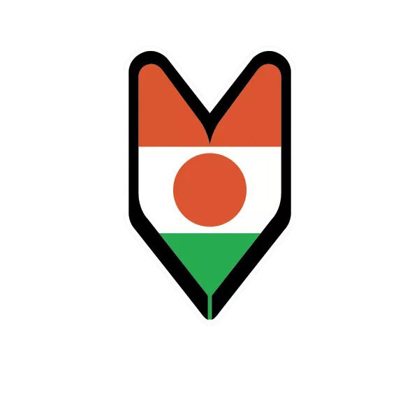 Nigerien Driver Badge Sticker Decal