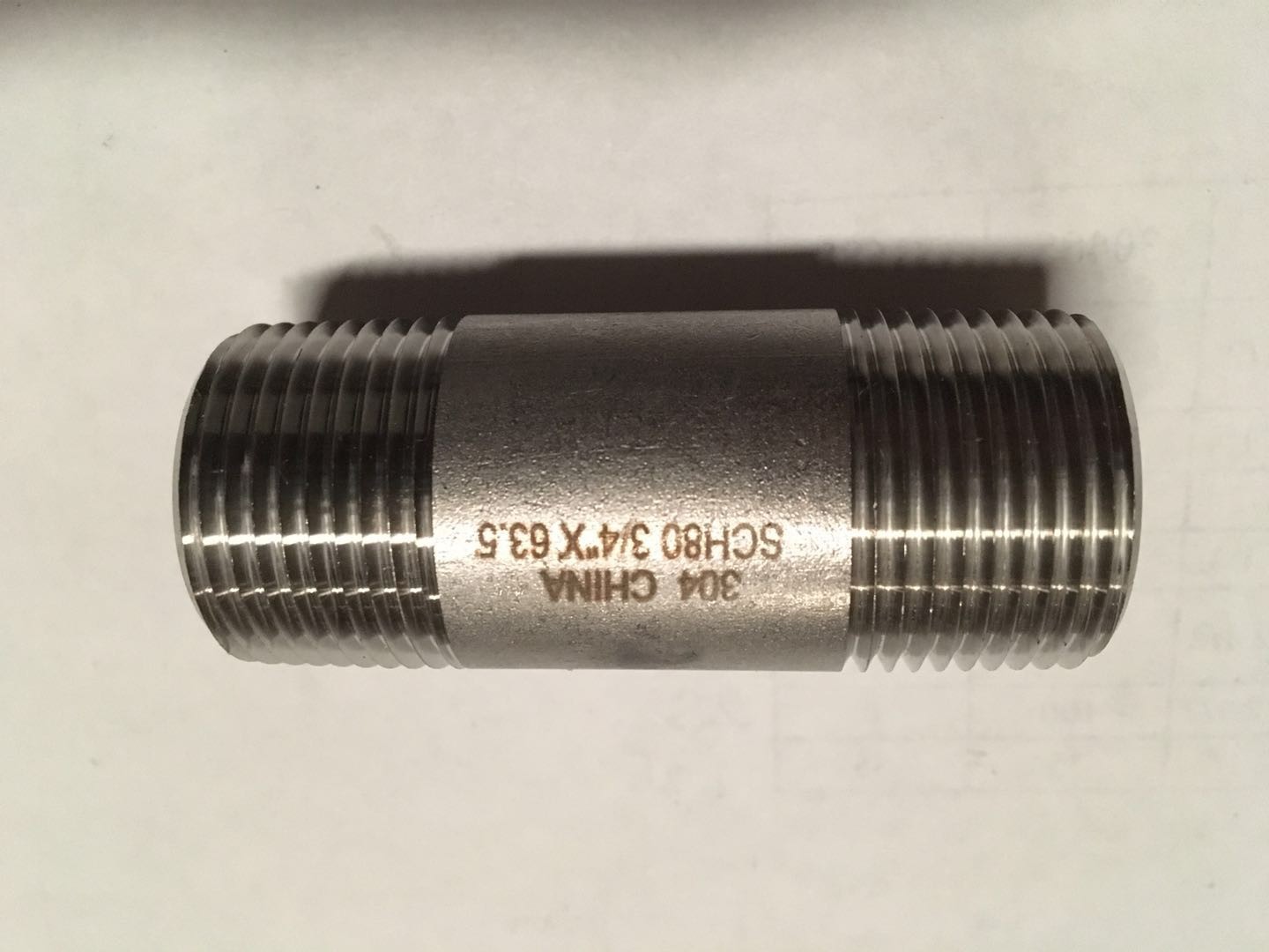 316 Stainless Steel Nipple Sch80 TBE Seamless 1/8“ to 4"