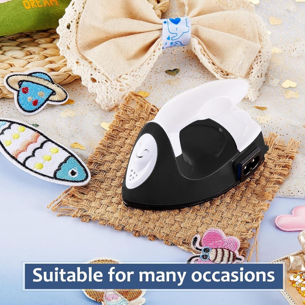 Compact Mini Craft Iron with Charging Base - Perfect for Small, Quick Projects